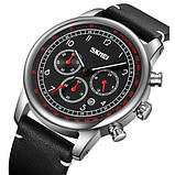 Чоловічий повсякденний кварцовий годинник Skmei 9318BKBK Black, фото 2