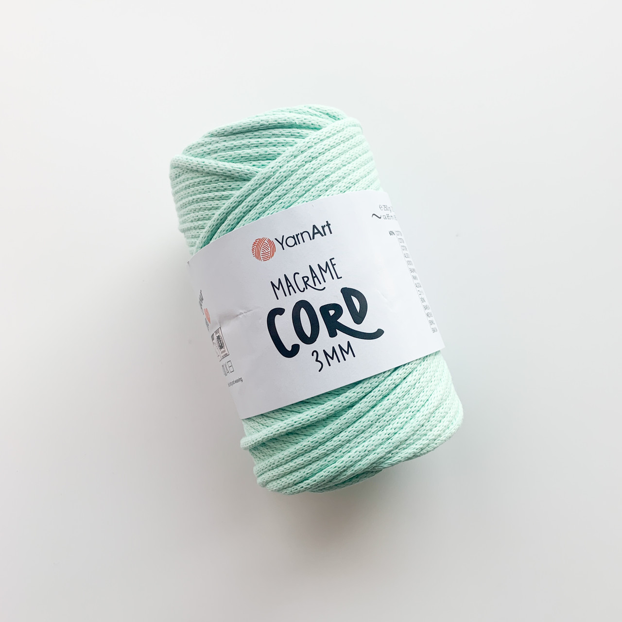 Пряжа YarnArt Macrame Cord 3 мм №775 М'ятний