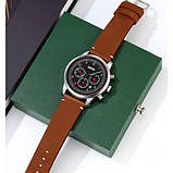 Чоловічий повсякденний кварцовий годинник Skmei 9318BKBN Black-Brown, фото 3