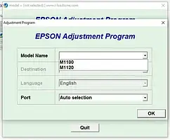 Скидання памперса в Epson ET-M1120