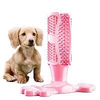 Игрушка для для чистки зубов для собак 11502 12.6х9х4 см розовая хорошее качество