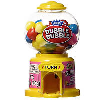 Диспенсер із жуйками Kidsmania Dubble-Bubble Mini Gumball Machine Жовтий (міні) 40г