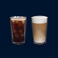 Набор стаканов высоких с двойным дном Delonghi Drinks DLSC-319 490 мл 2 шт хорошее качество