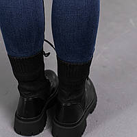 Ботинки женские Fashion Horseshoe 3368 39 размер 25 см Черный хорошее качество