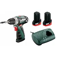 Аккумуляторная дрель-шуруповерт Metabo PowerMaxx BS Basic (2х10.8 В, 2 А*ч.)_Гарантия 36 мес