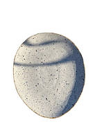 Тарелка овальная Декор Керамика Oreo Brown OBR-2622 22х26 см белая хорошее качество