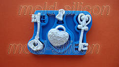 Силіконовий молд "Замок і ключі"