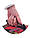 Сумка рюкзак 2в1 для ручної кладі RGL 26B 40x25x20 см, Сіро-рожева, фото 3