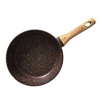 Сковорода универсальная Fissman Mosses Stone AL-4296-24 24 см коричневая хорошее качество