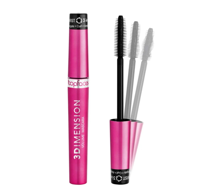 Туш для вій Topface 3Dimension volume mascara PT314 - Black (8 ml)
