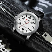 Кварцовий годинник Curren 8454 Silver-White, чоловічий, годинникова сталь, 12 місяців гарантії, Device Clock