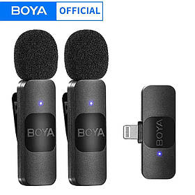 Профессиональный беспроводной петличный микрофон Boya BY-V10 Type-C петличка для телефона