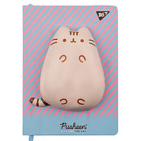 Блокнот-сквиш YES А5/128 Pusheen твердый клетка+линия (151886)