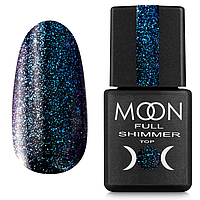 Топ для гель лаку Moon Full Shimmer Top №1029 (Без липкого шару), 8 мл