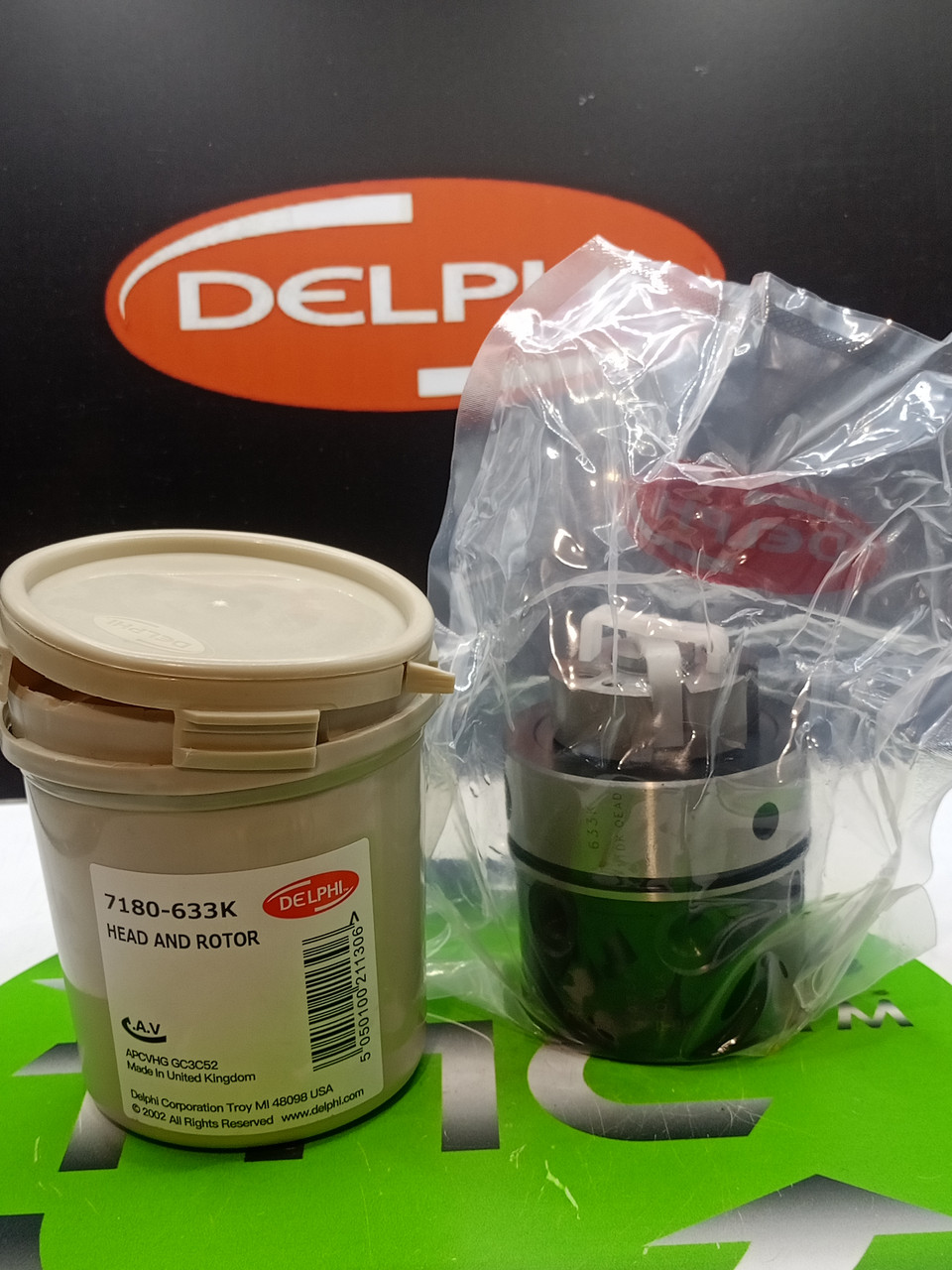 7180-633K / 7167-539K Delphi плунжерна пара 6/7L (ротор) Perkins, JCB, MASSEY FERGUSON, фото 1