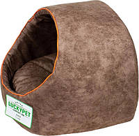 Будиночок для собак і кішок Lucky Pet Аліса No2 41 x 42 x 37 см Коричневий (4820224212968) z112-2024