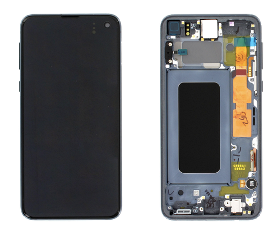 Дисплей (екран) для Samsung G970 Galaxy S10e + тачскрин, чорний, з передньою панеллю, оригінал, фото 1