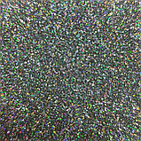Глiттер голографічний GGS/0,2 мм (1/128) срібний, фото 5