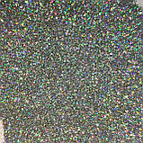 Глiттер голографічний GGS/0,2 мм (1/128) срібний, фото 6