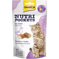 Лакомство для котов GimCat Nutri Pockets Утка + Мультивитамин 60 г (4002064419220) c