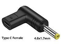 Переходник Type-C - DC для питания роутера и другой техники на 9V и 12V 4.0x1.7мм 9V