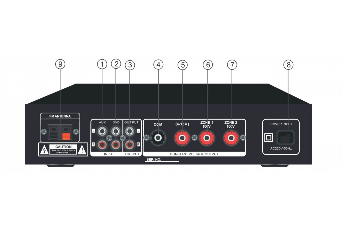 Комплект звуку DV audio MA404CON1B для приміщення до 80м.кв. - фото 3 - id-p1867934766