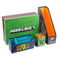 Настольный органайзер в наборе YES Minecraft' картонный 4 предмета (450108) z112-2024