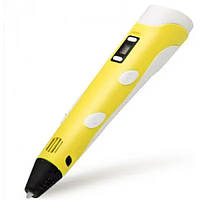 Детская 3D ручка с LCD дисплеем цвет 6 поколения (Желтый) CB24327HVJ