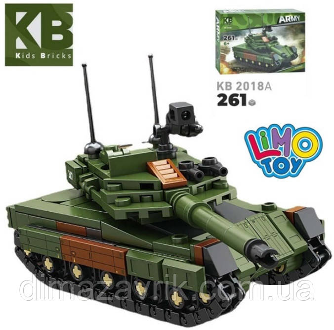 Конструктор Limo Toy KB 2018A "Воєна техніка. Танк Leopard 2A7" 261 деталь