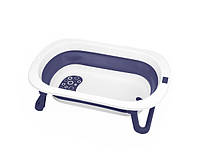 Дитяча складана ванночка Bestbaby BH-328 Blue + White