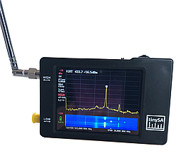Портативний аналізатор спектру TinySA 2.8 100 кГц-350 МГц/240-960 МГц із захистом від електростатичного розряду