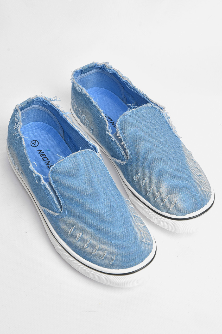 Мокасини дитячі для дівчинки блакитного кольору 178857T Безкоштовна доставка, фото 1