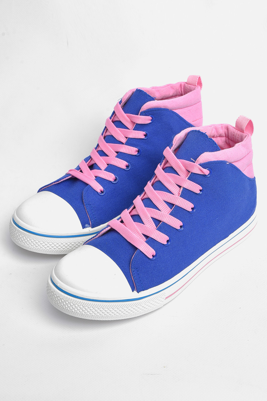 Кеди дитячі текстильні рожевого кольору 178858T Безкоштовна доставка, фото 1