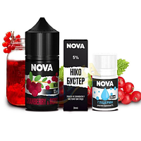 Набор для самозамеса жидкости Nova salt 30 мл. 50 мг Cranberry mors для электронной сигареты, парения вейпа LB