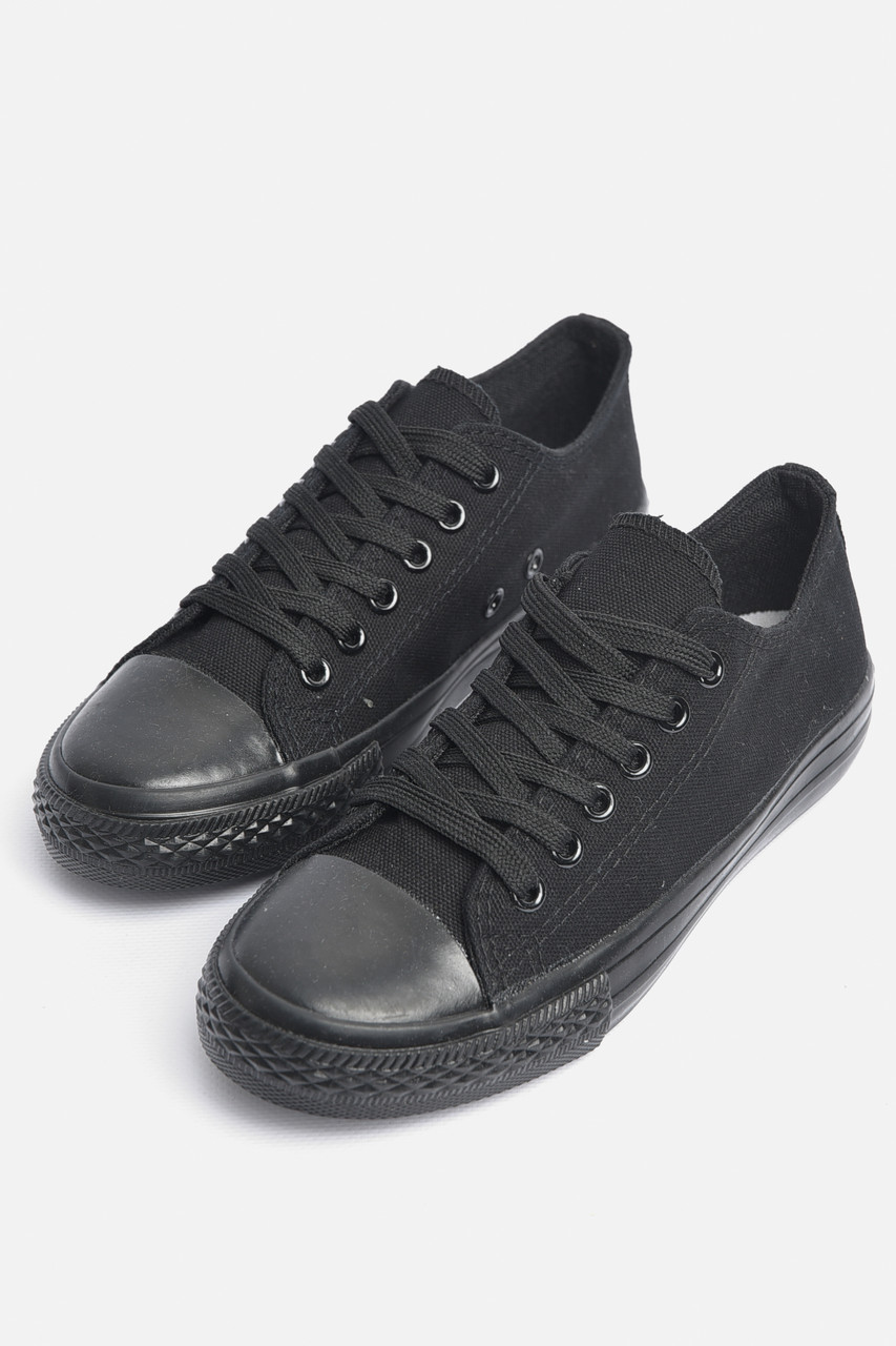 Кеди підліткові текстильні чорного кольору 178878T Безкоштовна доставка, фото 1