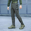 Штани Pobedov Static із матеріалу софтшелл. Колір: хакі, фото 4