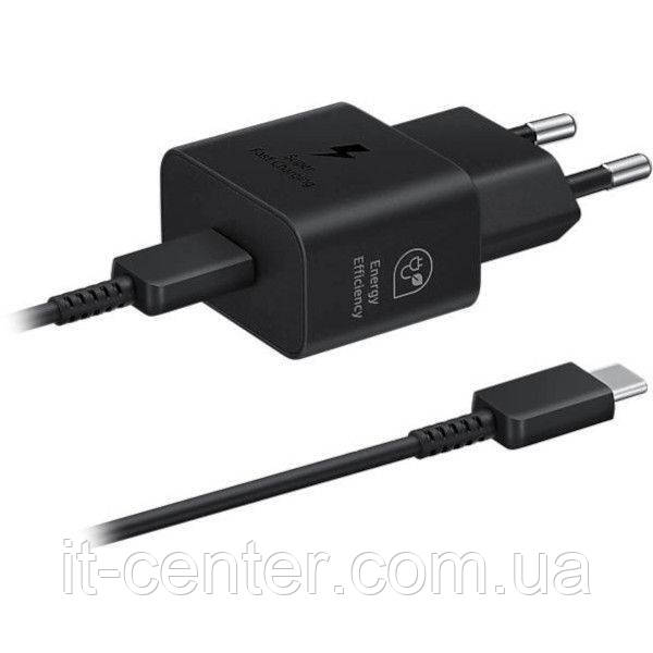 СЗУ блок Samsung (1 Type-C PD45W) + кабель Type-C to Type-C чорний