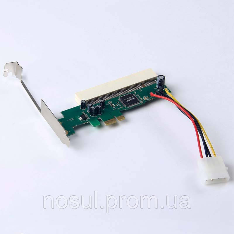 Переходник райзер PCI-E - PCI на ASM1083 с питанием Molex 4 pin - фото 2 - id-p408147897