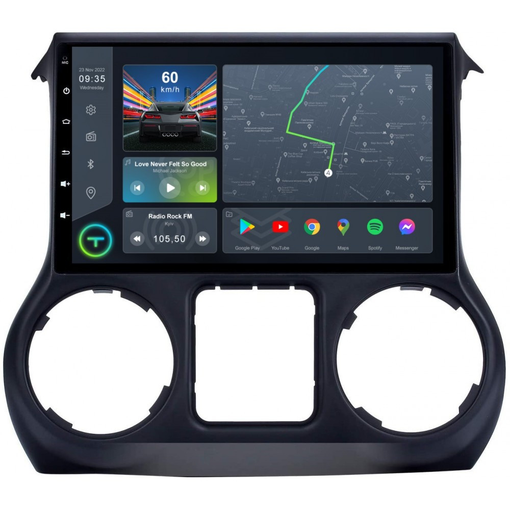 Штатна магнітола Torssen Jeep Wrangler 11-14 F9432 4G Carplay DSP, фото 1