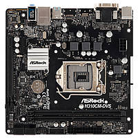 Материнская плата ASRock H310CM-DVS Socket 1151/Intel/Micro-ATX/VGA/DVI-D