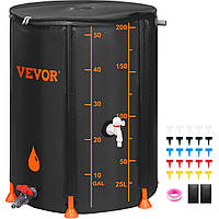 VEVOR Rain Tank 201 литр Складная бочка для дождя 1000D ПВХ Материал Бочка для дождя Бочка для дождевой воды