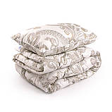 Вовняна зимова ковдра "luxury" 140х205 см з подушкою 50х70 см Руно, фото 2