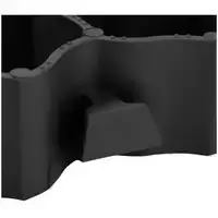 Газонні решітки для стабілізування грунту від просідання, 60 x 40 x 4 см, 4 штуки, чорний, поліпропілен