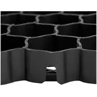 Газонные решетки для стабилизирования грунта от проседания, 60 x 40 x 4 см, 4 штуки, черный, полипропилен