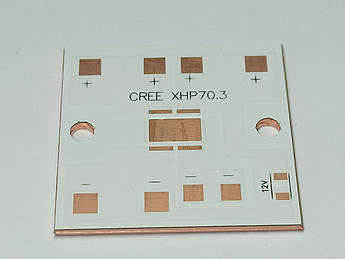 Плата для Світлодіода 7070 DTP мідь універсальна 30*30мм підкладка