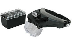 Бінокуляр MG81001-E окуляри бінокулярні зі світлодіодною підсвіткою