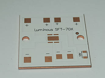 Плата для Світлодіода 5050 DTP мідь універсальна 30*30мм підкладка