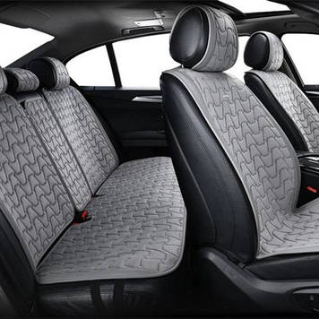 Накидки на сидіння авто Beltex Chicago Сірий (grey) Повний комплект BX85200