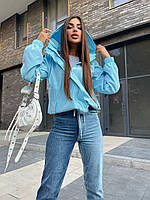 Женская стильная куртка - ветровка на подкладке ,размеры : 42-44,46-48
