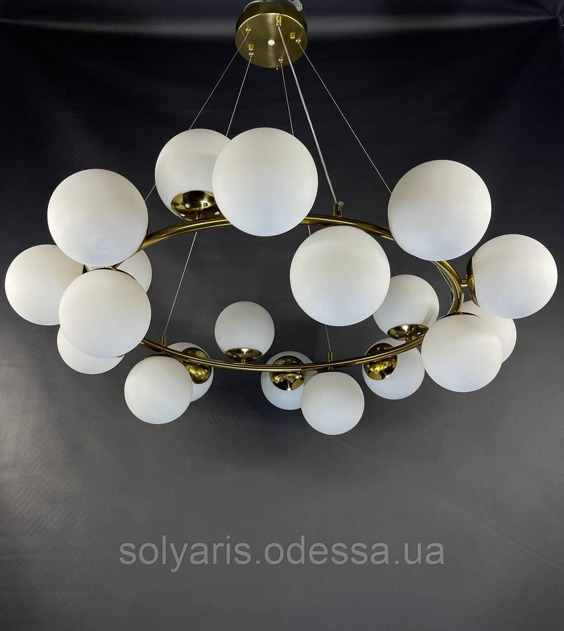 Люстра 3012-25 латунь 1м, фото 1